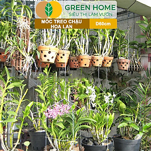 10 Móc Treo Chậu Lan Greenhome, D60Cm, Thiết Kế Tối Giản, Thẩm Mỹ, Treo Lan, Chậu Hoa, Dễ Sử Dụng