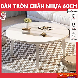 Bàn Trà Tròn Decor Ngồi Bệt, Phong Cách Hiện Đại Mẫu Mới Ra Mắt, Bàn Học Sinh Ngồi Học Kích Thước 60x60x30cm