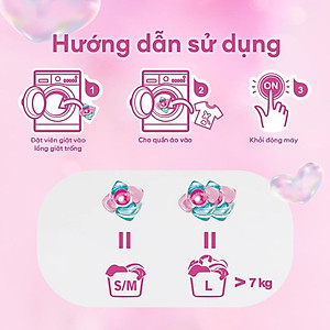 Combo 4 Túi Viên giặt xả arFum 5 trong 1 MỚI lưu hương lâu 16 tuần, khử khuẩn 99% - 6 Viên/ Túi