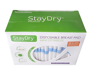 Miếng lót thấm sữa StayDry Premium (28 miếng/hộp)