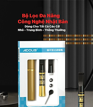 Bộ Tẩu Lọc Thuốc Adous Đa Năng Dùng Cho Tất Cả Size Nhỏ và Trung Bình và Thông Thường Cực Hot