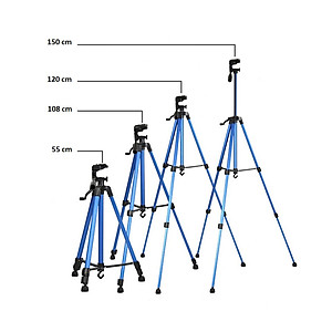 (Loại Tốt) Chân Giá Đỡ KhoNCC-KLM-Tripod3366 Hàng Chính Hãng Cho Máy Chụp Ảnh, Điện Thoại, ActionCam - (Nhiều màu)