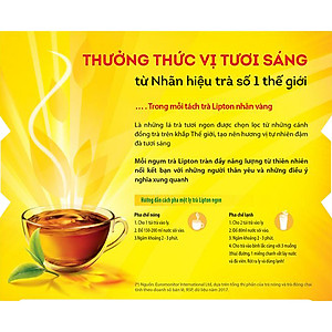 Combo 2 Lipton Trà Đen Nhãn Vàng Nhật Bản (50túi/2g)