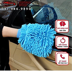 Bao tay lau rửa xe ô tô - Găng tay 2 mặt rửa xe máy, ô tô, lau dọn nội thất ô tô | Cửa hàng nội thất ô tô trendycar