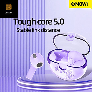 Tai nghe True Wireless XMOWI T2 Bluetooth5.0, điều khiển cảm ứng, chế độ gaming, hỗ trợ nghe đơn hoặc đôi 2 bên tai với micro HD chống ồn dành cho IOS và Android- Hàng Chính Hãng