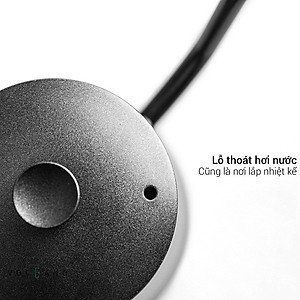 Ấm bình rót nước nóng pha cà phê bằng inox, cán gỗ CAFE DE KONA