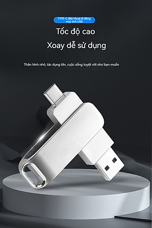 USB CRAZY COOL 64Gb - USB 3.0 64GB Đầu Nối Kép Với 2 Cổng USB Type-C Và USB Type-A - Tương Thích MAC / PC Chuẩn Giao Tiếp USB 3.0 Và 2.0 - Hàng Chính Hãng