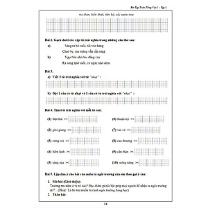 Bài Tập Tuần Tiếng Việt 5- Tập 1