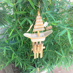 Chuông gió tre hình con thuyền