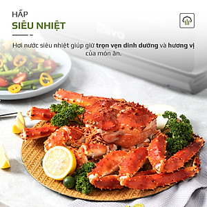 Nồi Chiên Hơi Nước Olivo SF16 Pro Thương Hiệu Mỹ Cao Cấp Gồm 56 Chức Năng Làm Bít Tết Hấp Nướng Hâm Nóng Đa Năng Dung Tích 16 Lít Công Suất 2800 W - Hàng Chính Hãng