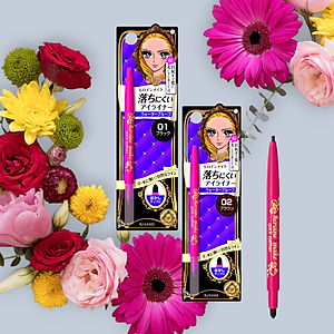 Bút Chì Sáp Kẻ Mí Mắt Không Trôi Kissme Heroine Make Quick Eyeliner (Nét Vẽ Tự Nhiên-Dạng Xoay)