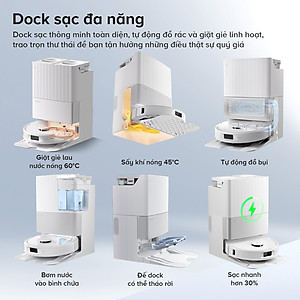 Robot Hút Bụi Lau Nhà Roborock Qrevo C Pro 18.500Pa, Xòe Giẻ Sát Cạnh - Hàng Chính Hãng