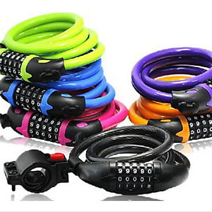 Khóa dây mật khẩu mật mã 5 số chống trộm xe máy xe đạp, khóa số dây dài của nhà tủ chống trộm