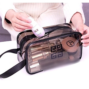 Set 3  Túi Đựng Mỹ Phẩm Trong Suốt Chống Thấm Nước Đa Dạng Kích Thước Đi Biển Đi Bơi Tiện Lợi Du Lịch