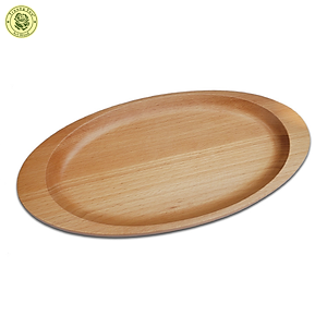 Khay Dĩa Gỗ Hình Oval Có Tay Cầm 30Cm TL75 - Đồ Gỗ Nhà Bếp Thương Hiệu Trường Sơn