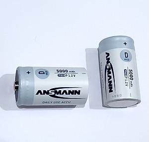 Pin đại sạc ANSMANN 5000 (Mono D) vỉ 2 viên - Hàng Nhập Khẩu