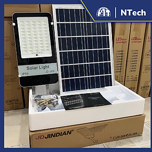 Đèn đường năng lượng mặt trời Jindian JD-369 Công suất 300W Khung Nhôm, Chip Led "SMD"- Lumen cao