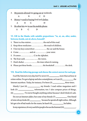 Sách Trọng Tâm Ngữ Pháp Tiếng Anh Lớp 8 - Tập 1 (Tái Bản 01)