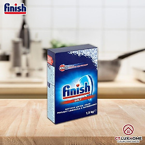 Muối rửa chén bát Finish 1,5kg kèm túi zip 