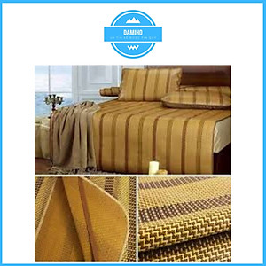 Size 1.4 x 1.9m - Chiếu mát mùa hè, chiếu điều hòa sợi mây hàng VN cap cấp gọn nhẹ dễ lau chùi, giặt nhanh khô - DAMIHO - chiếu mây