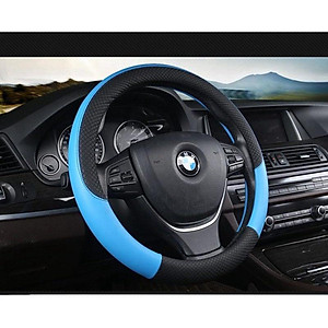 Bọc vô lăng da TpU chỉ viền, phối màu Size 38 cm cho ô tô 4 đến 7 chỗ