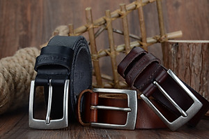 Thắt Lưng Da Bò Chính hãng COWATHER XF018 Nâu Vàng