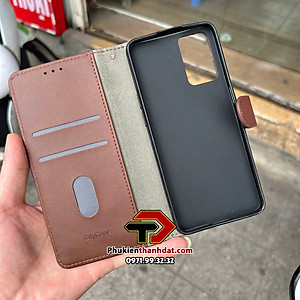 Bao da dạng ví cho OPPO Reno6 5G có quai cài - Hàng nhập khẩu