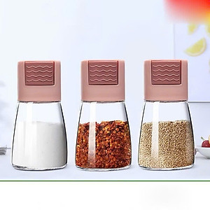 Hũ gia vị thủy tinh thông minh, chống ẩm, nút bấm tiện dụng - HÀNG CHÍNH HÃNG MINIIN