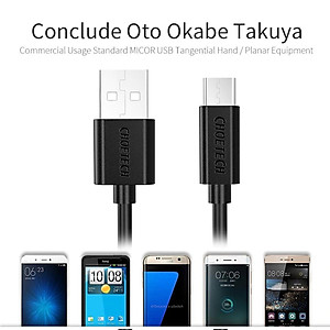 Dây cáp sạc Micro USB hiệu CHOETECH S-MT009 (sạc nhanh 2.4A, chất liệu cao cấp, chip sạc thông minh, dài 100CM) - Hàng chính hãng