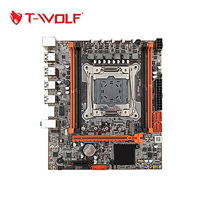 Bo mạch chủ Main T-WOLF Xeon TW-X99D4M (LGA2011V3-V4/4*DDR4(Chạy được Ram thường)/Lan 1000/NVMe/PCIe16X/PCIe1X) - Hàng Chính Hãng