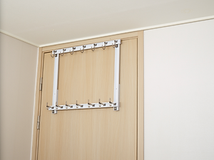 Móc treo quần áo sau cửa 2 tầng không cần khoan Wellex UD607-J