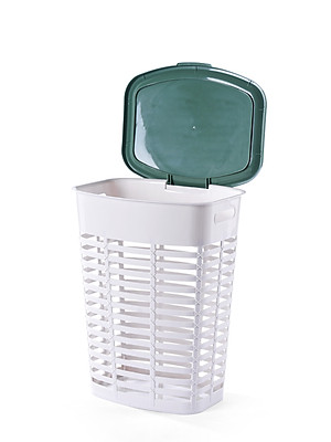 Giỏ nhựa đựng đồ sọt nhựa đựng đồ bẩn đa nặng kích thước lớn có nắp đậy phân phối chính hãng bởi Cobi Home