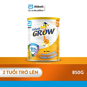 Sữa Abbott Grow 2+ 850g cho trẻ từ 2 tuổi trở lên