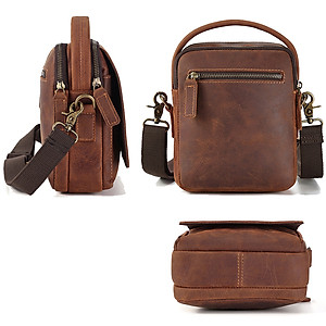 Túi đeo chéo nam DA BÒ THẬT phong cách mới  - BEE GEE TDCN9197