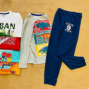 Bộ dài bé trai xuất dư Place đồ mỏng vừa phải mặc thoải mái 4 mùa MamLa