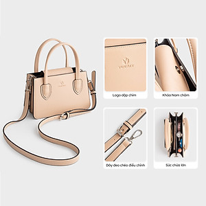 Túi Yuumy ( Thời trang nữ phối quai xách - Túi đeo chéo da Seasand YN238 )