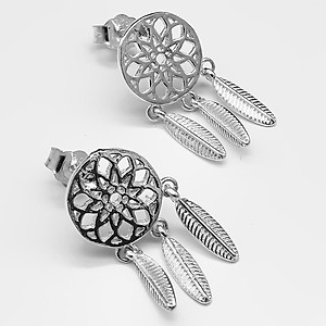 Hoa Tai Bạc Hiểu Minh HT195 dreamcacher