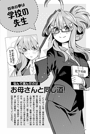 五等分の花嫁 キャラクターブック 五月 (KCデラックス)