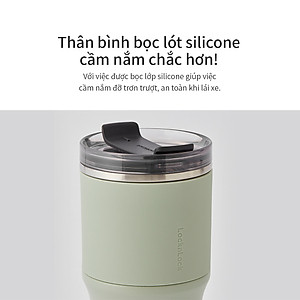 Bình giữ nhiệt LocknLock Metro Drive LHC4277S 650ml - Kèm ống hút và cọ rửa