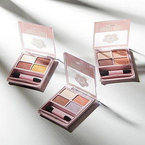 Bảng Phấn Mắt Daisy Doll Nhật Bản Siêu Bền Màu Với 4 Màu Trang Điểm Đa Chức Năng Phấn Má Hồng Phấn Bắt Sáng 5.1g