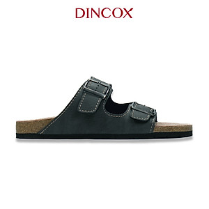 Dép Đế Trấu Nam 2 Khóa Charcoal DC01 Dincox
