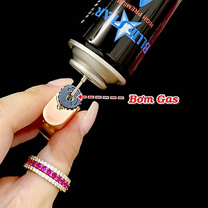 Vỏ Hột Quẹt Bật Lửa Gas Đá Khò Tia Aomai AM7106 Cao Cấp Tích Hợp Chế Độ Giữ Lửa Rảnh Tay - Dùng Gas Cao Cấp