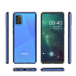 Ốp lưng dẻo silicon cho Samsung Galaxy A31 hiệu Ultra Thin (siêu mỏng 0.6mm, chống trầy, chống bụi) - Hàng nhập khẩu