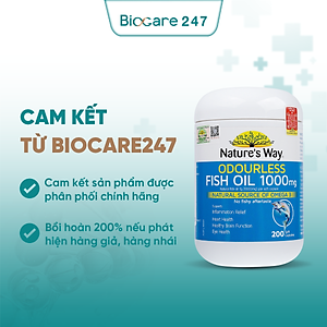 Nature's Way Fish Oil 1000mg - Viên uống bổ sung Omega 3 cho cơ thể