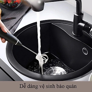 Máy Đánh Trứng, Đánh Sữa Và Tạo Bọt Cafe Cầm Tay Di Động 3 Tốc Độ Sử Dụng Pin Sạc Cao Cấp - Hàng Nhập Khẩu