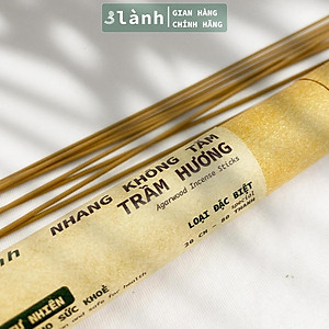 Nhang Không Tăm Trầm Hương Đặc Biệt 3 Lành 20cm 30-150gr Tự Nhiên 100% Ít Khói 7-12 Năm Trầm Thờ Cúng Thư Giãn Xông Nhà Tẩy Uế Yoga Thiền Định