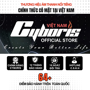 Loa Bluetooth Cyboris X9, Loa siêu Bass, Công suất 100W, Chống nước IPX6, Pin 10400mAh. Hàng Chính Hãng.