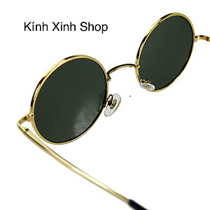Kính râm Nam Nữ Mắt Tròn Thầy Bói Kim Loại Dày Chắc Chắn Thời Trang