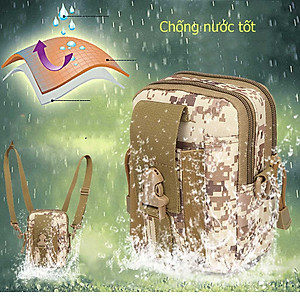 Túi Đeo Chéo Nam Nữ U968 US ARMY, Túi Đeo Hông Tiện Dụng Chống Nước Vải Canvas Cao Cấp Phong Cách Lính -HÀNG CHÍNH HÃNG