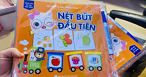 Sách- Combo 4 Cuốn sách Tự xoá Thông minh: Phép trừ+ So sánh+ Toán+ Nét bút (Tặng kèm bút)